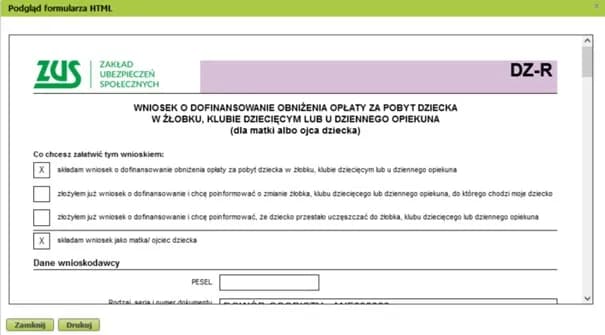 Czy wniosek o dofinansowanie do żłobka trzeba składać co miesiąc?